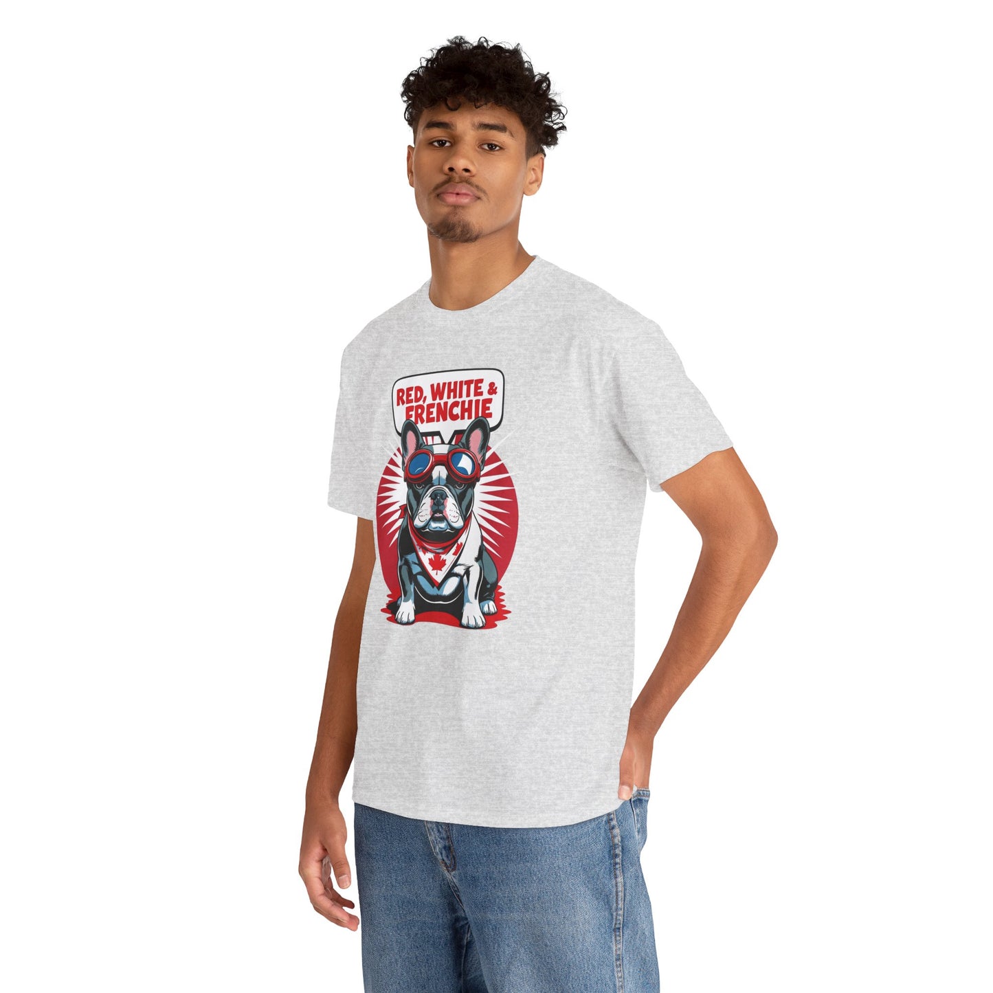 Red, White & Frenchie │ Canada Day French Bulldog Graphic Tee