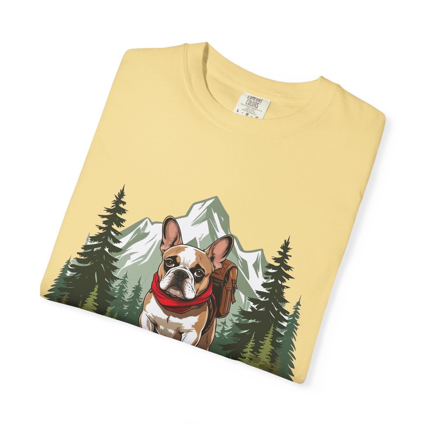 Red, White & Frenchie – Unisex Garment-Dyed Canada Day T-Shirt