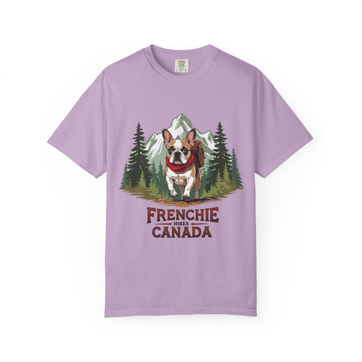 Red, White & Frenchie – Unisex Garment-Dyed Canada Day T-Shirt