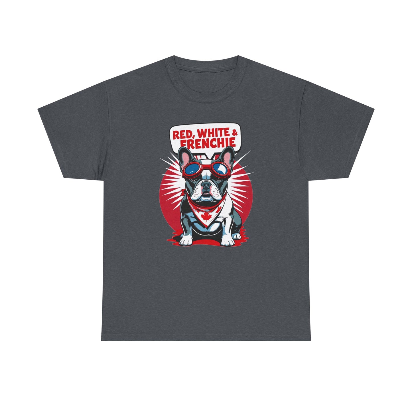 Red, White & Frenchie │ Canada Day French Bulldog Graphic Tee