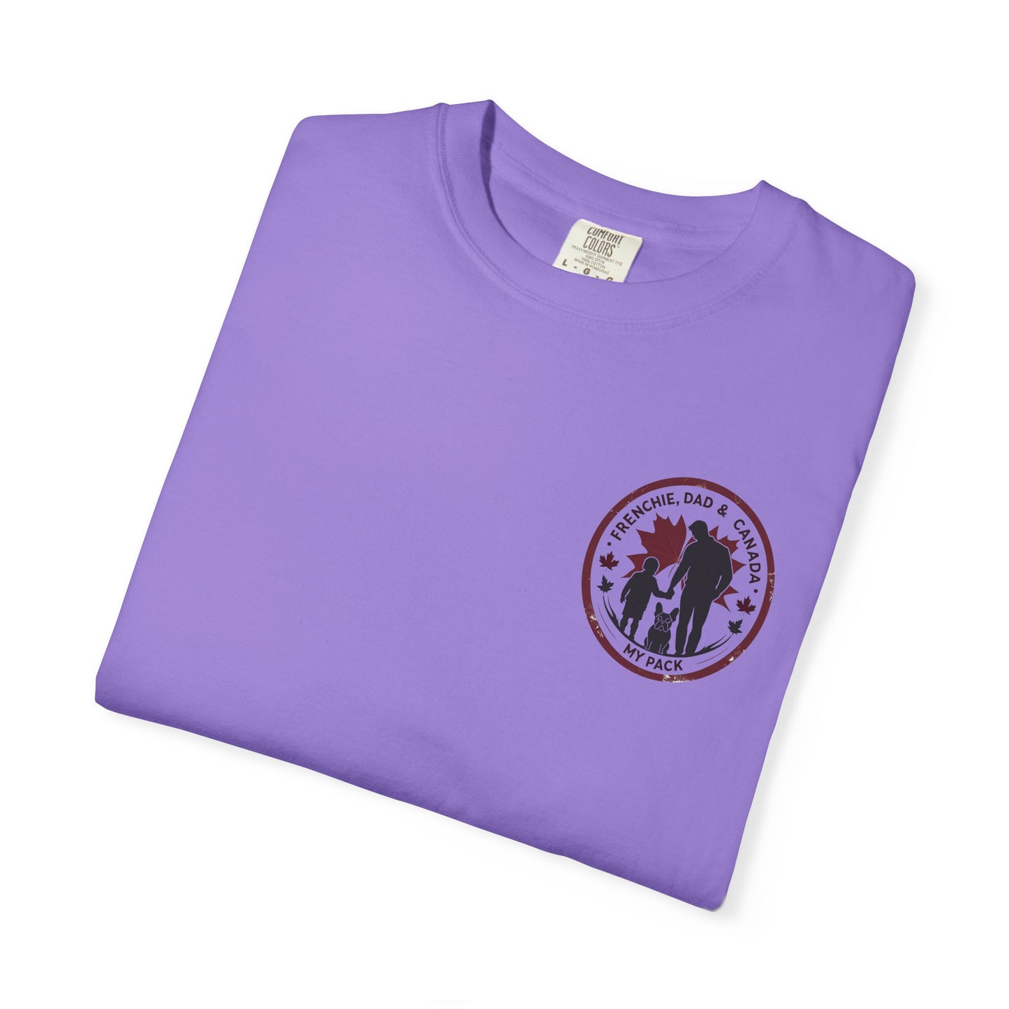 Frenchie, Dad & Canada – Unisex Left-Chest Logo Tee