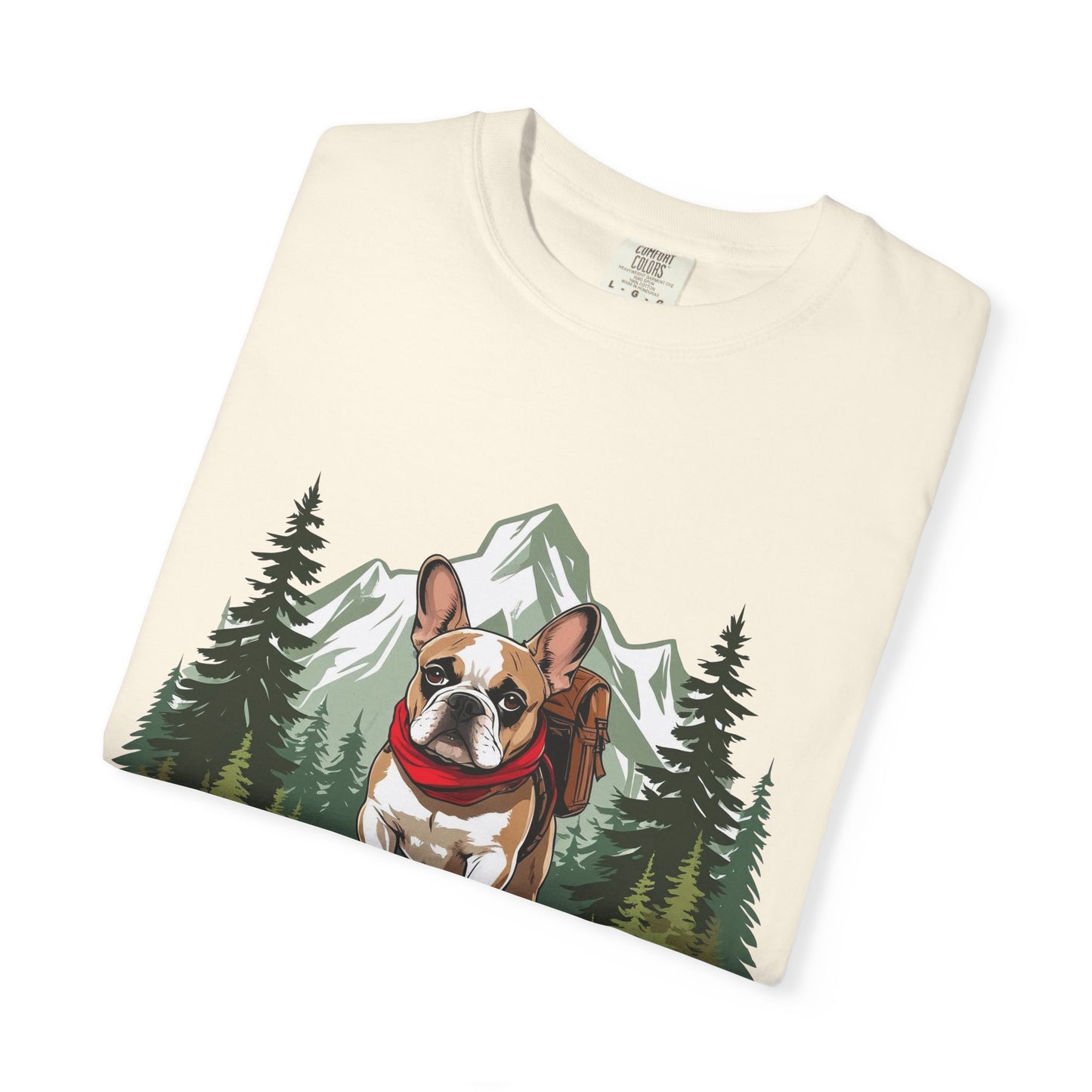 Red, White & Frenchie – Unisex Garment-Dyed Canada Day T-Shirt