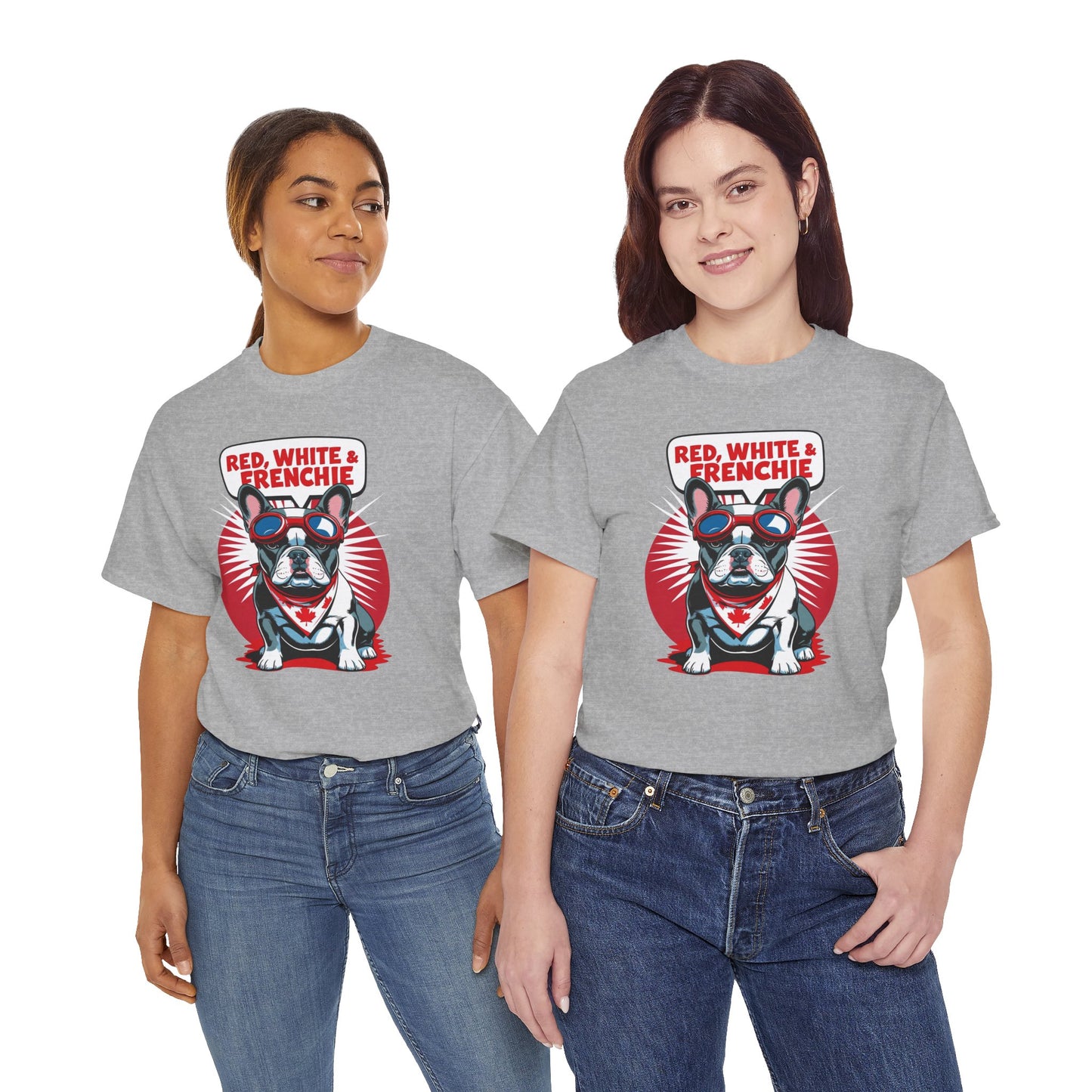 Red, White & Frenchie │ Canada Day French Bulldog Graphic Tee