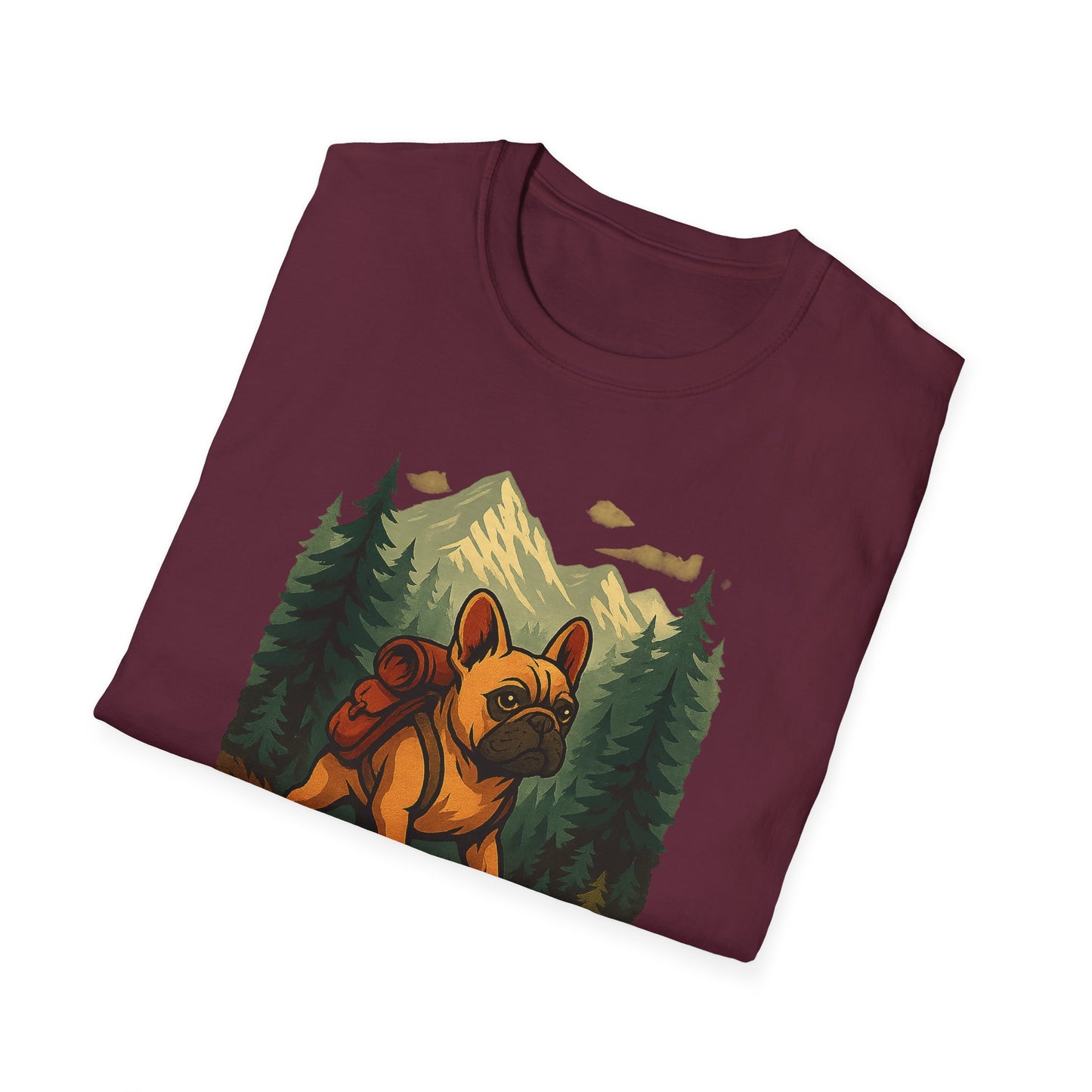 Frenchie Hikes Canada – Unisex Outdoor Adventure T-Shirt