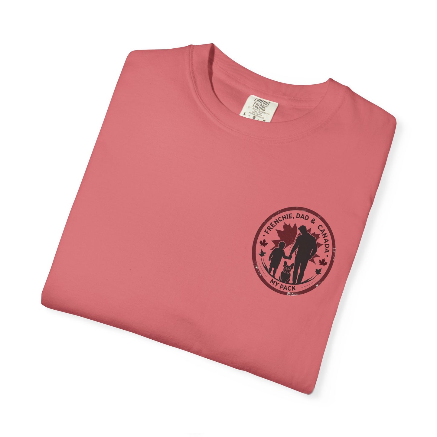 Frenchie, Dad & Canada – Unisex Left-Chest Logo Tee