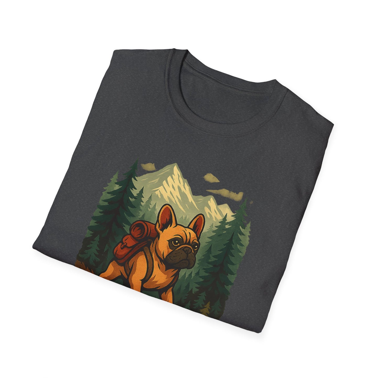 Frenchie Hikes Canada – Unisex Outdoor Adventure T-Shirt