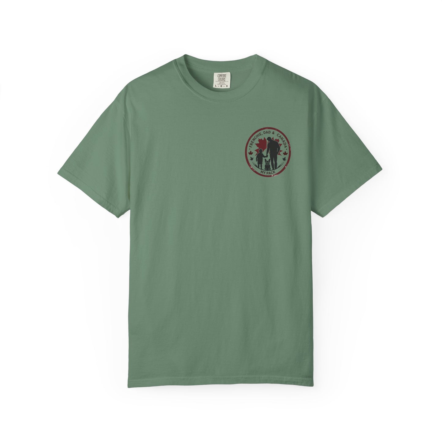 Frenchie, Dad & Canada – Unisex Left-Chest Logo Tee