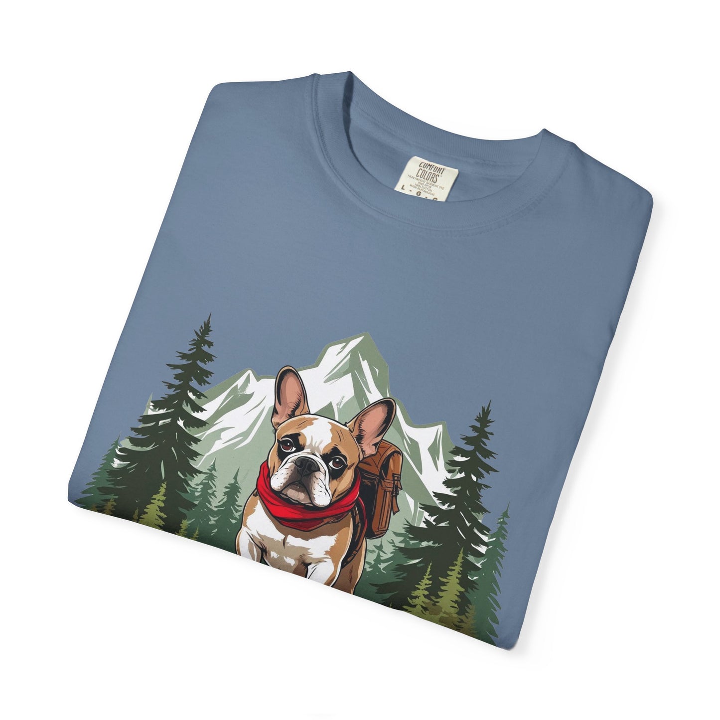 Red, White & Frenchie – Unisex Garment-Dyed Canada Day T-Shirt