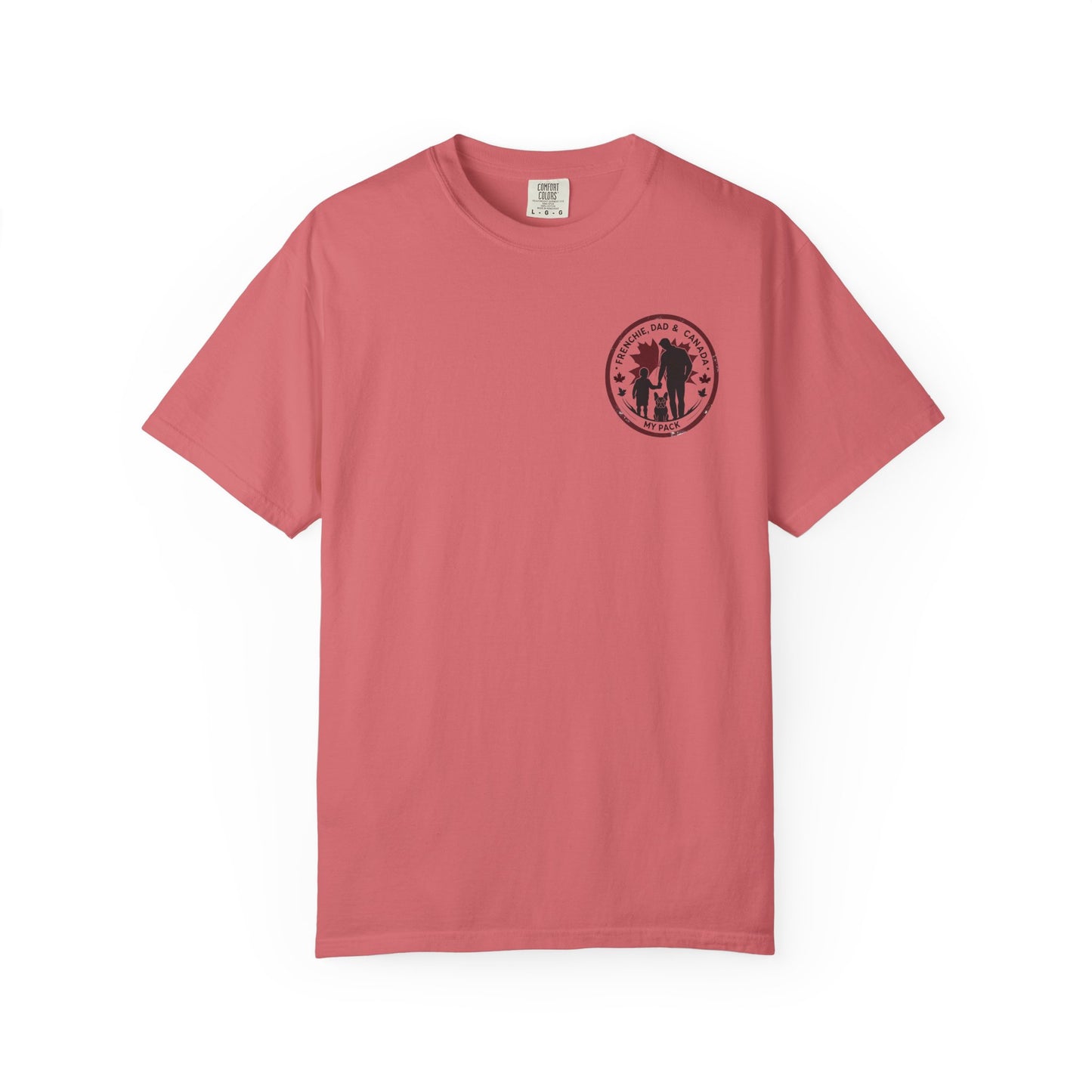 Frenchie, Dad & Canada – Unisex Left-Chest Logo Tee