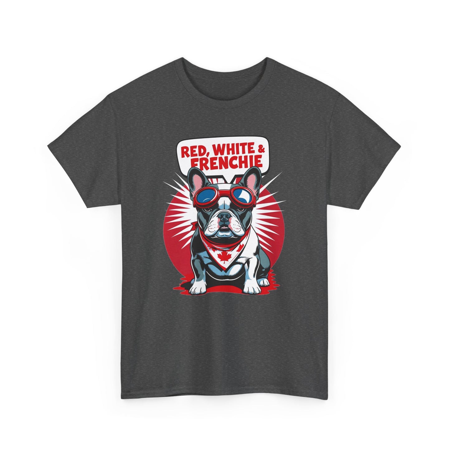 Red, White & Frenchie │ Canada Day French Bulldog Graphic Tee