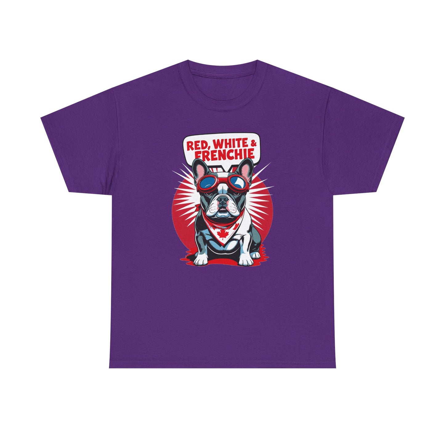 Red, White & Frenchie │ Canada Day French Bulldog Graphic Tee