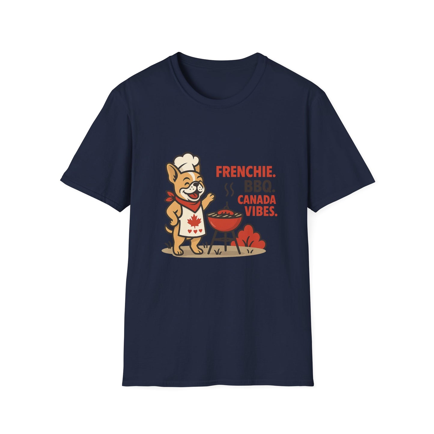 Frenchie. BBQ. Canada Vibes. – Unisex Canada Day Frenchie Tee