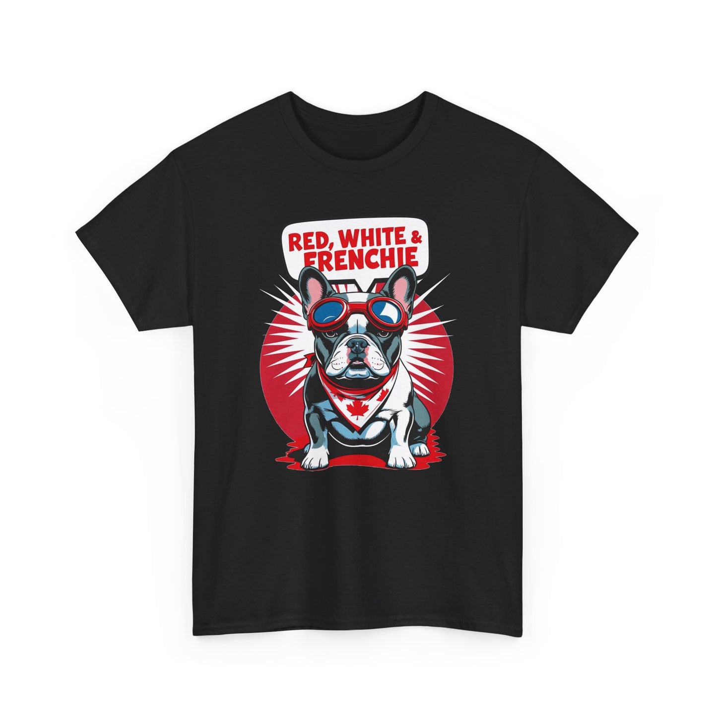 Red, White & Frenchie │ Canada Day French Bulldog Graphic Tee