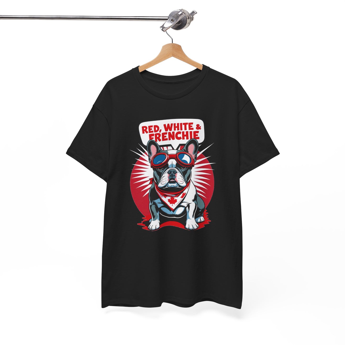 Red, White & Frenchie │ Canada Day French Bulldog Graphic Tee