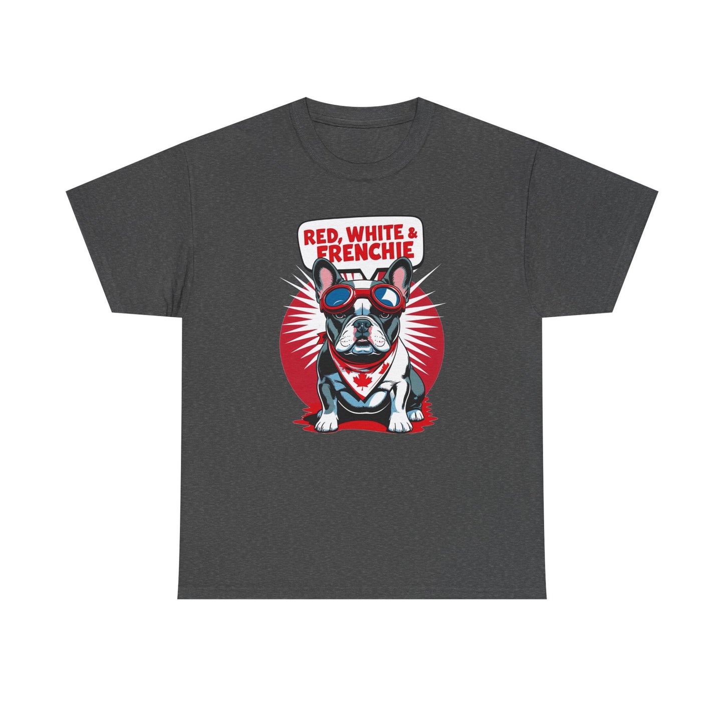 Red, White & Frenchie │ Canada Day French Bulldog Graphic Tee