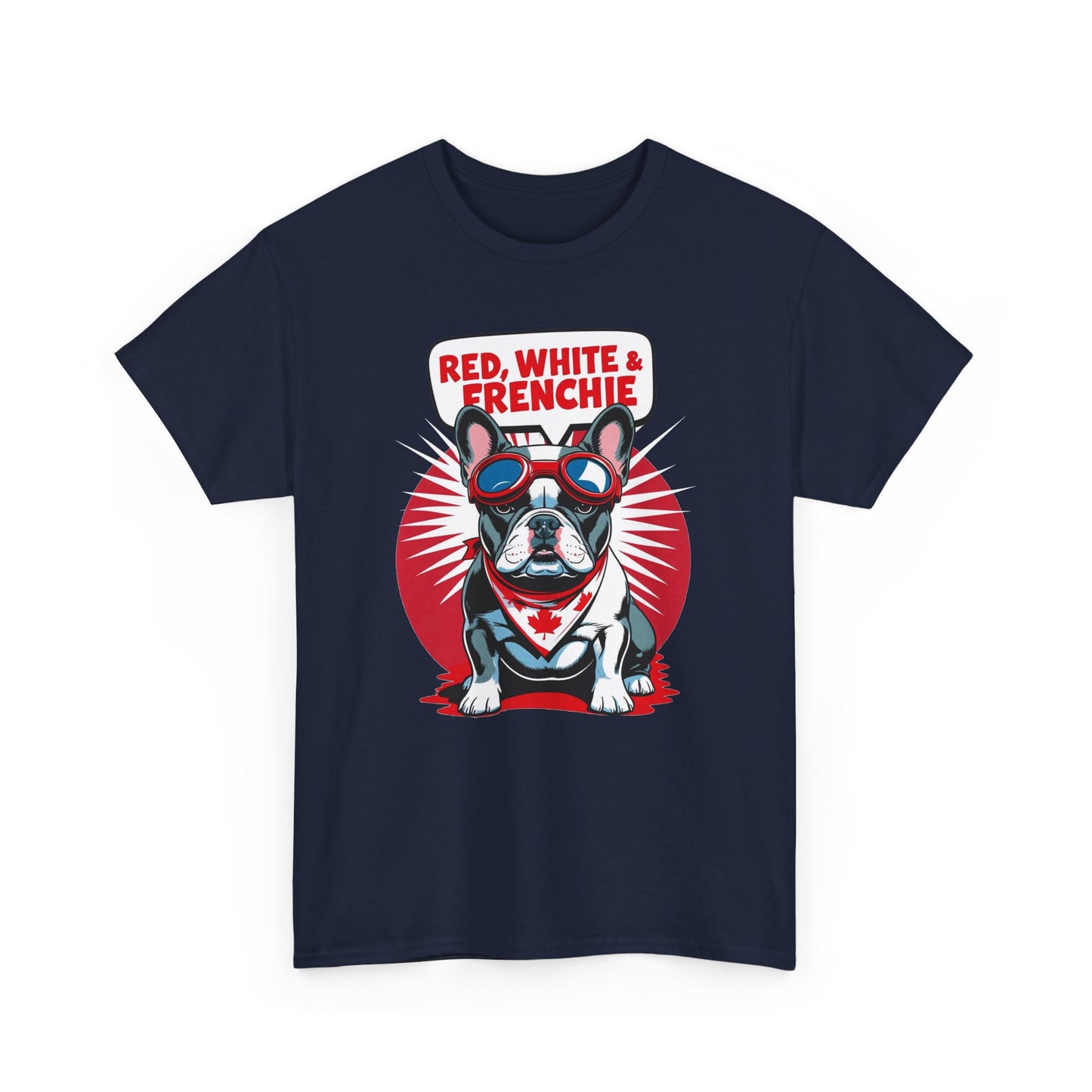 Red, White & Frenchie │ Canada Day French Bulldog Graphic Tee