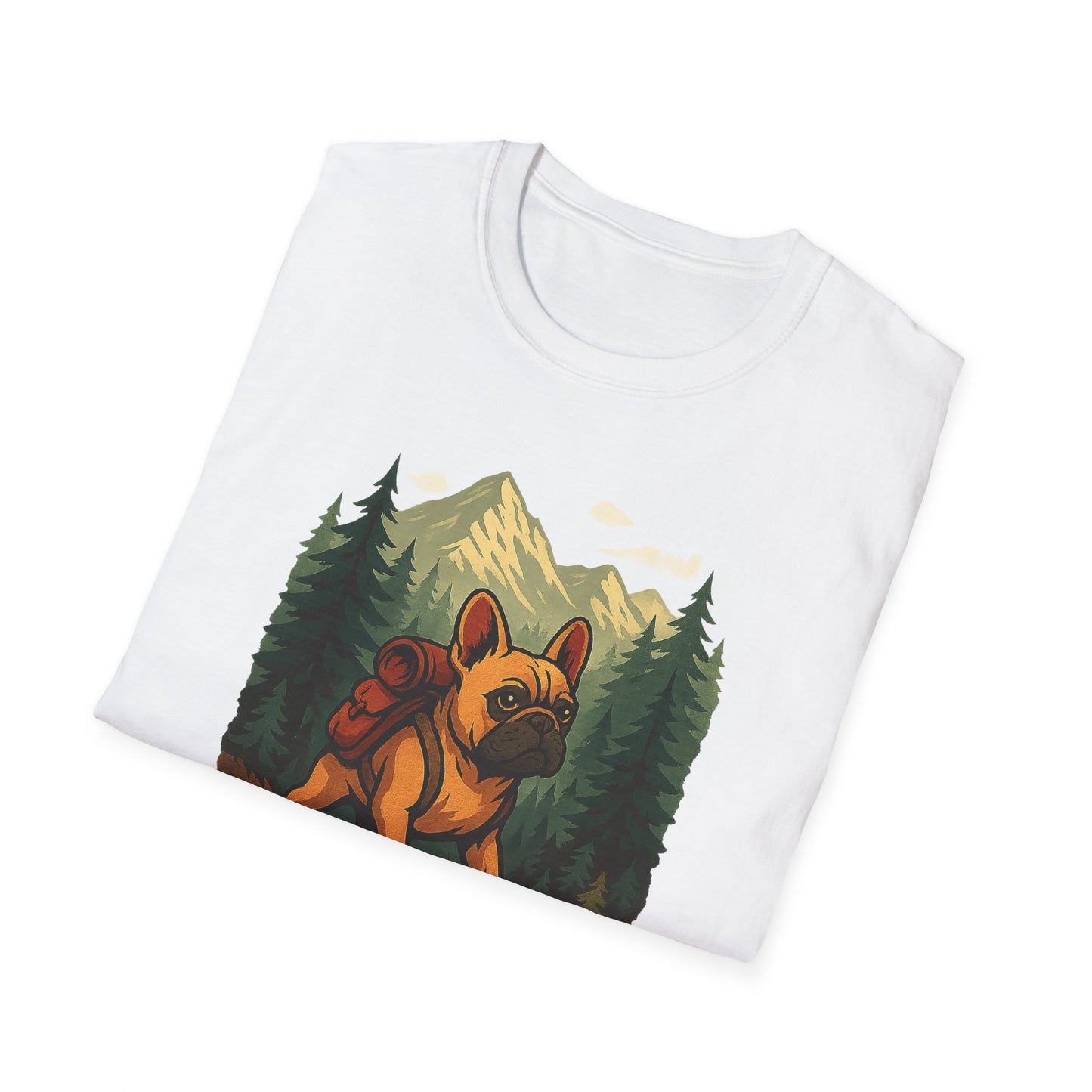 Frenchie Hikes Canada – Unisex Outdoor Adventure T-Shirt