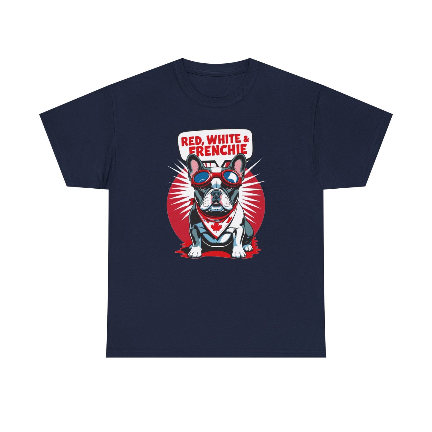 Red, White & Frenchie │ Canada Day French Bulldog Graphic Tee