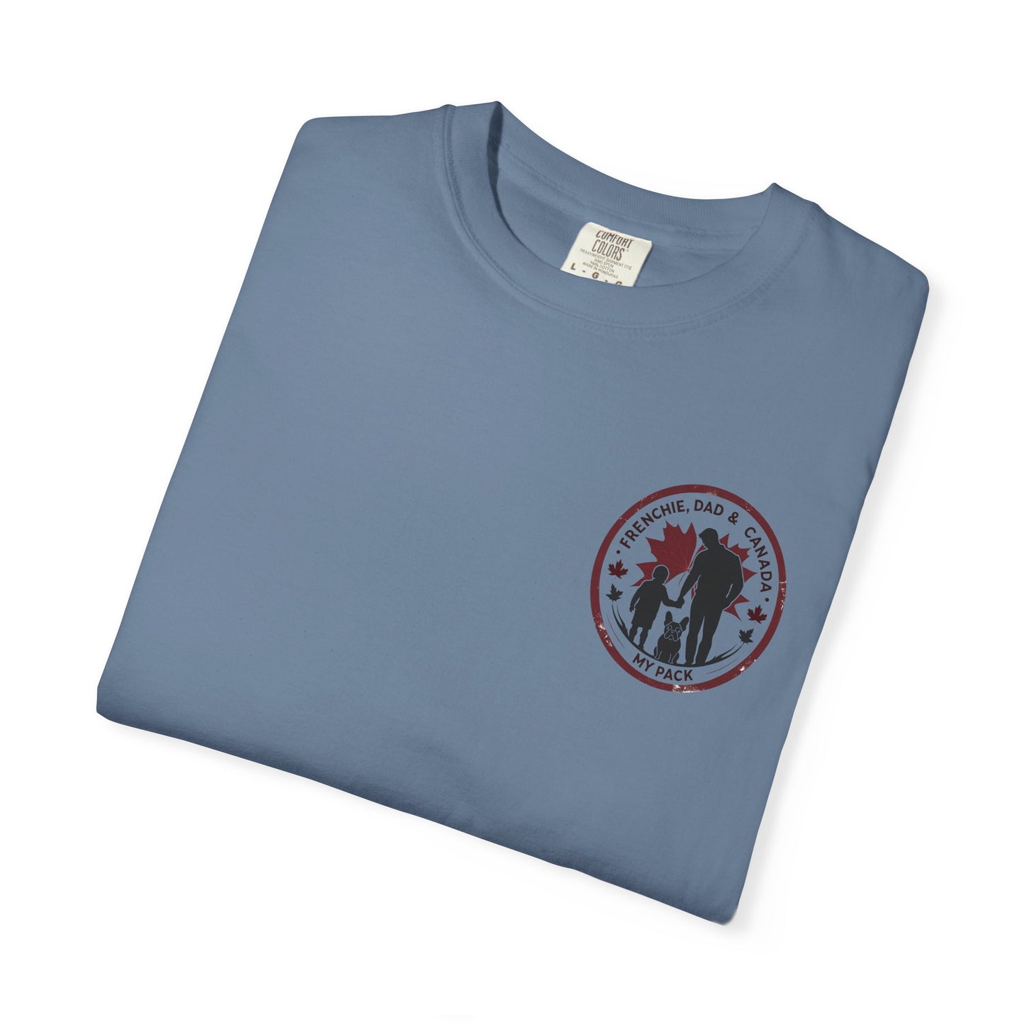 Frenchie, Dad & Canada – Unisex Left-Chest Logo Tee