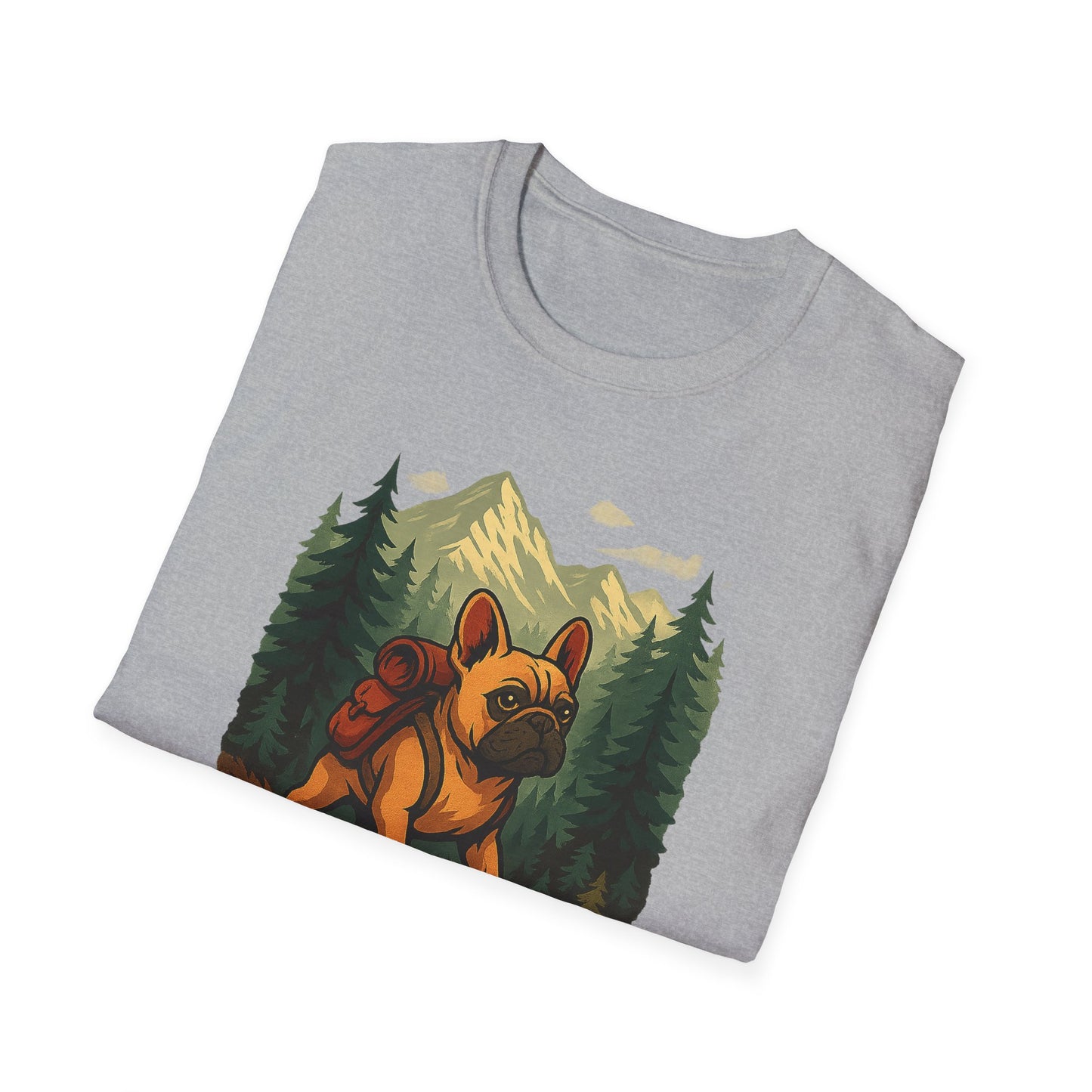 Frenchie Hikes Canada – Unisex Outdoor Adventure T-Shirt