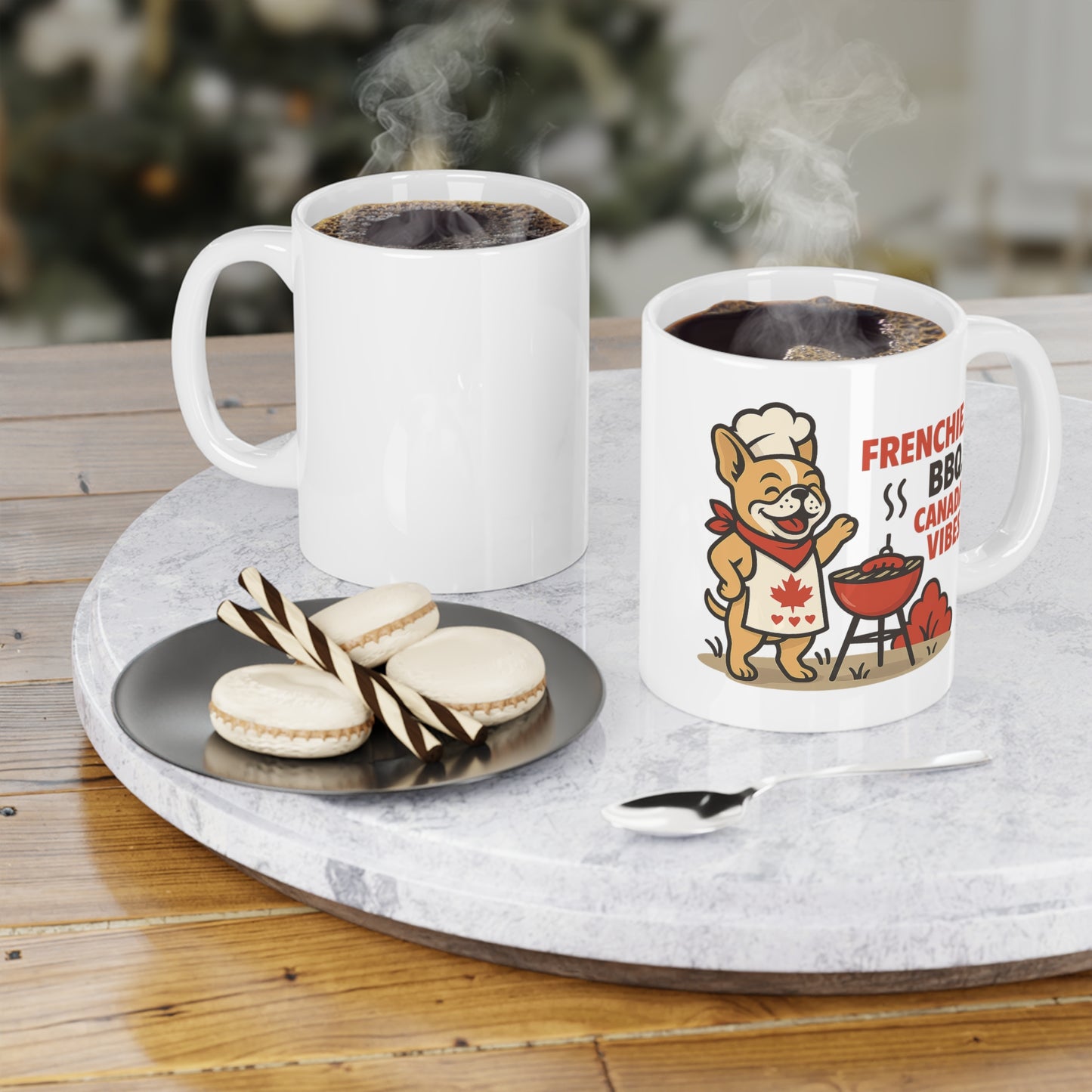 Frenchie. BBQ. Canada Vibes. – Ceramic Mug (11 oz & 15 oz)
