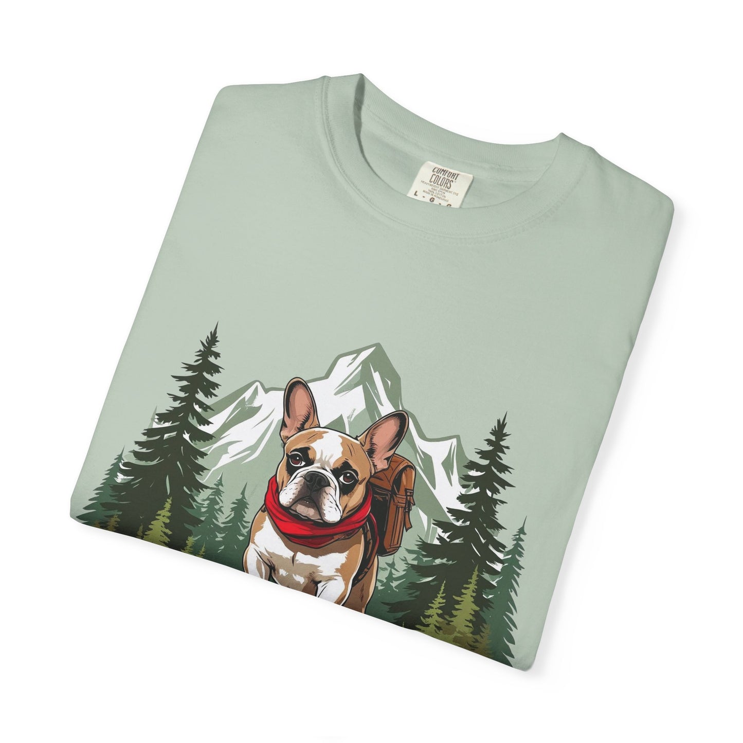 Red, White & Frenchie – Unisex Garment-Dyed Canada Day T-Shirt