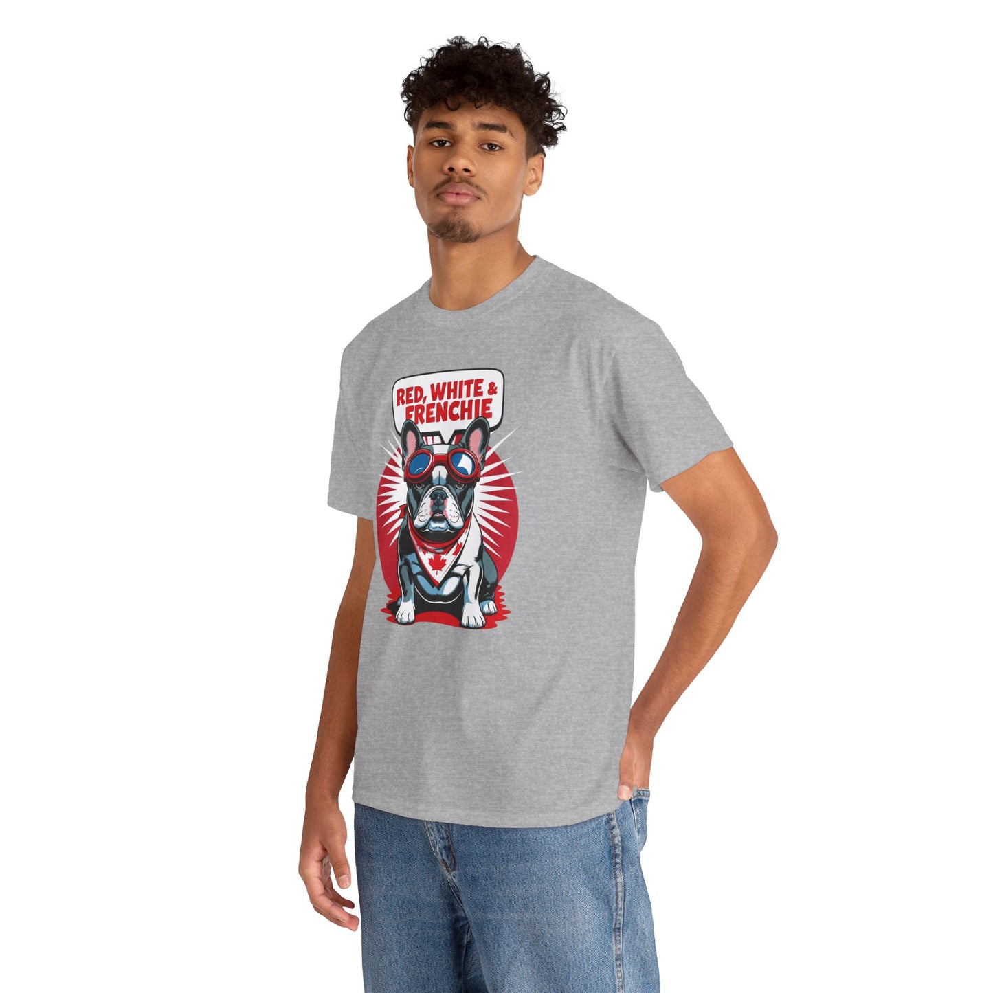 Red, White & Frenchie │ Canada Day French Bulldog Graphic Tee