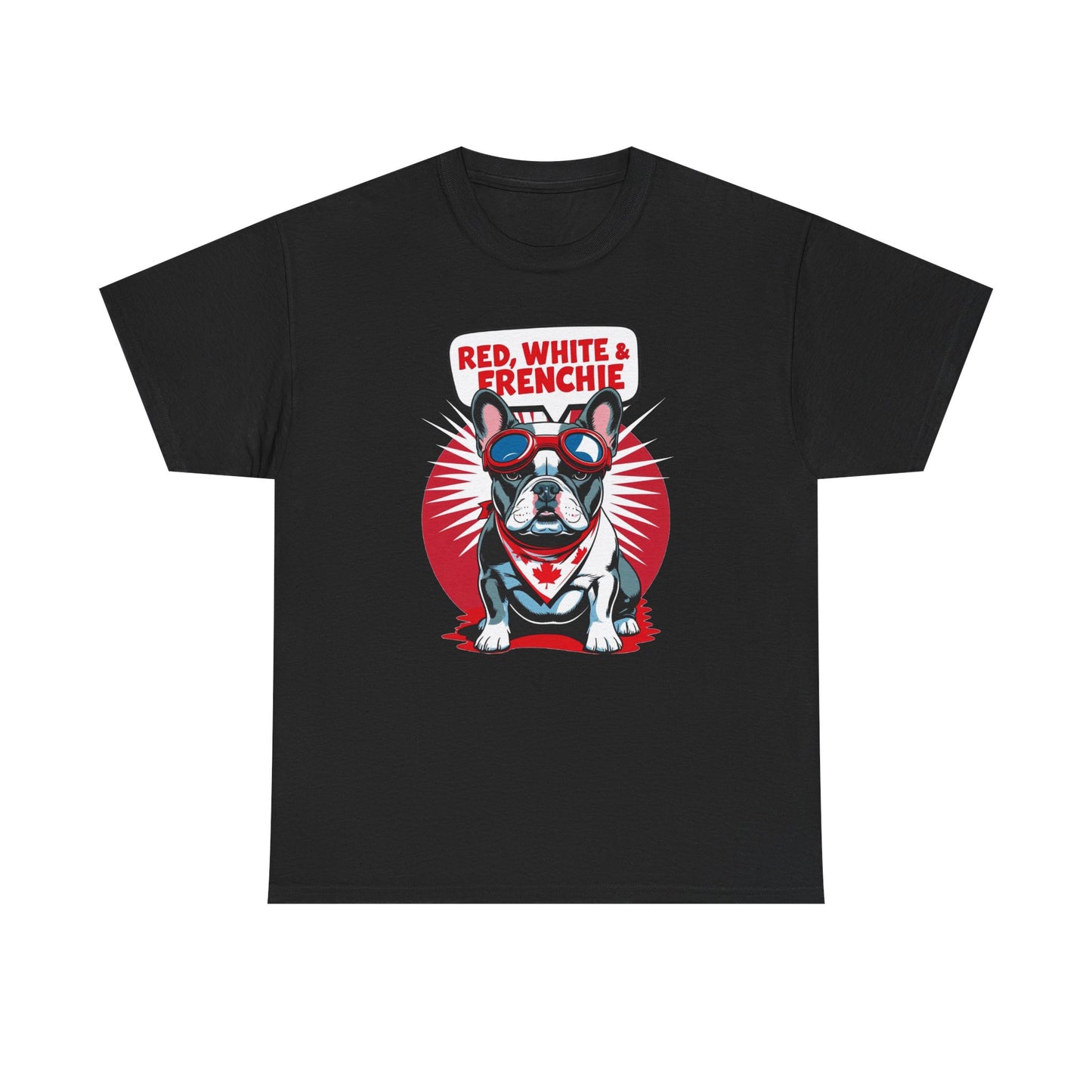 Red, White & Frenchie │ Canada Day French Bulldog Graphic Tee