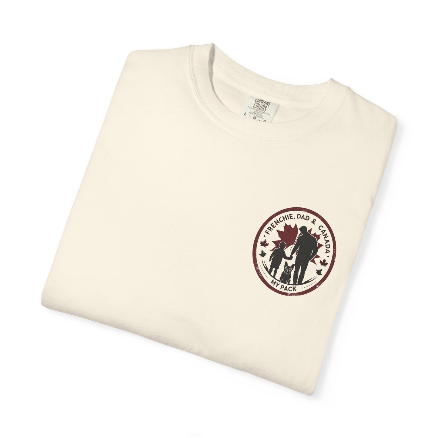 Frenchie, Dad & Canada – Unisex Left-Chest Logo Tee