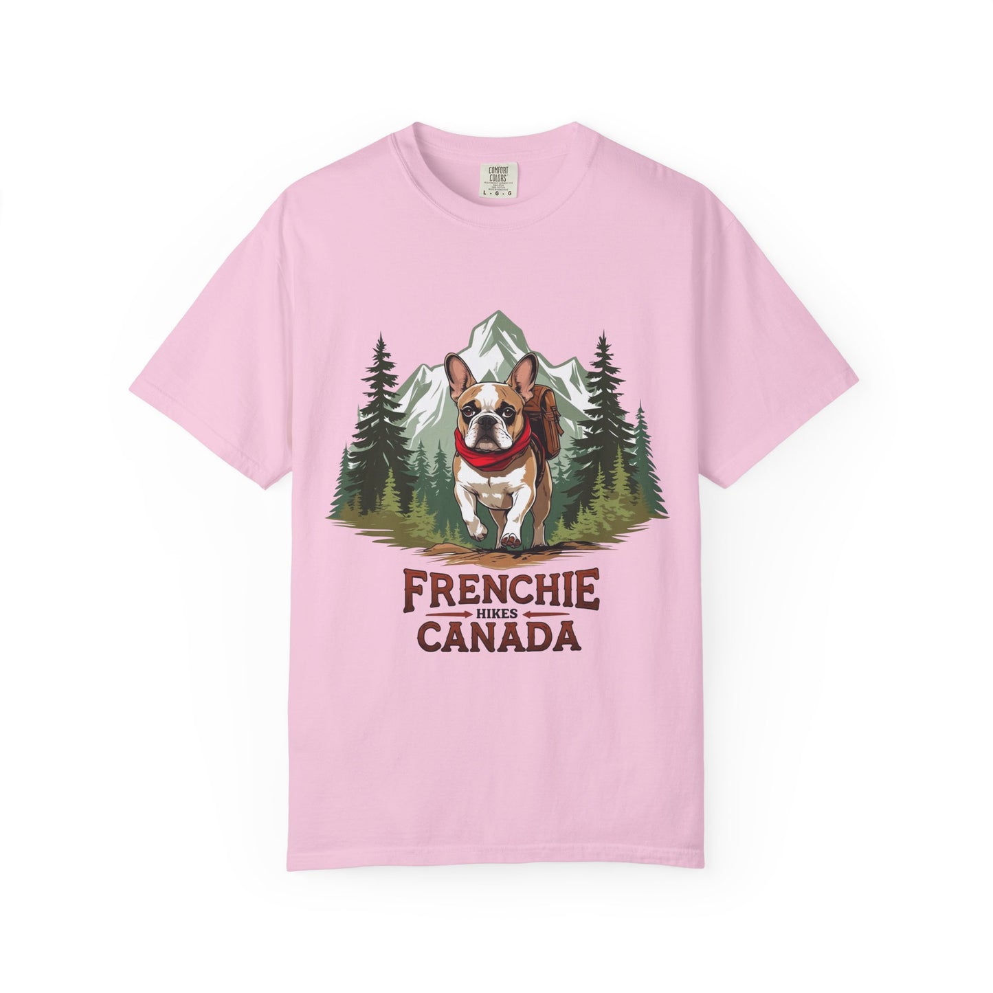 Red, White & Frenchie – Unisex Garment-Dyed Canada Day T-Shirt