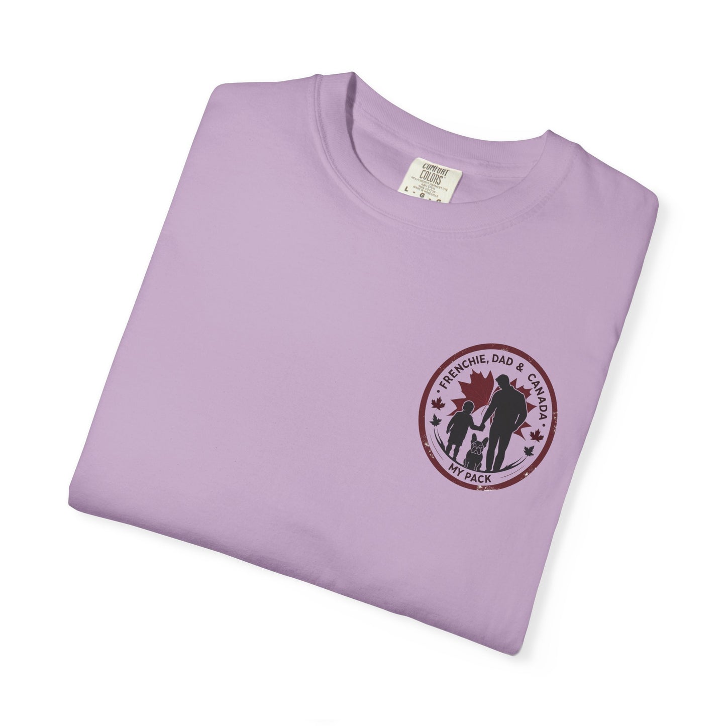 Frenchie, Dad & Canada – Unisex Left-Chest Logo Tee