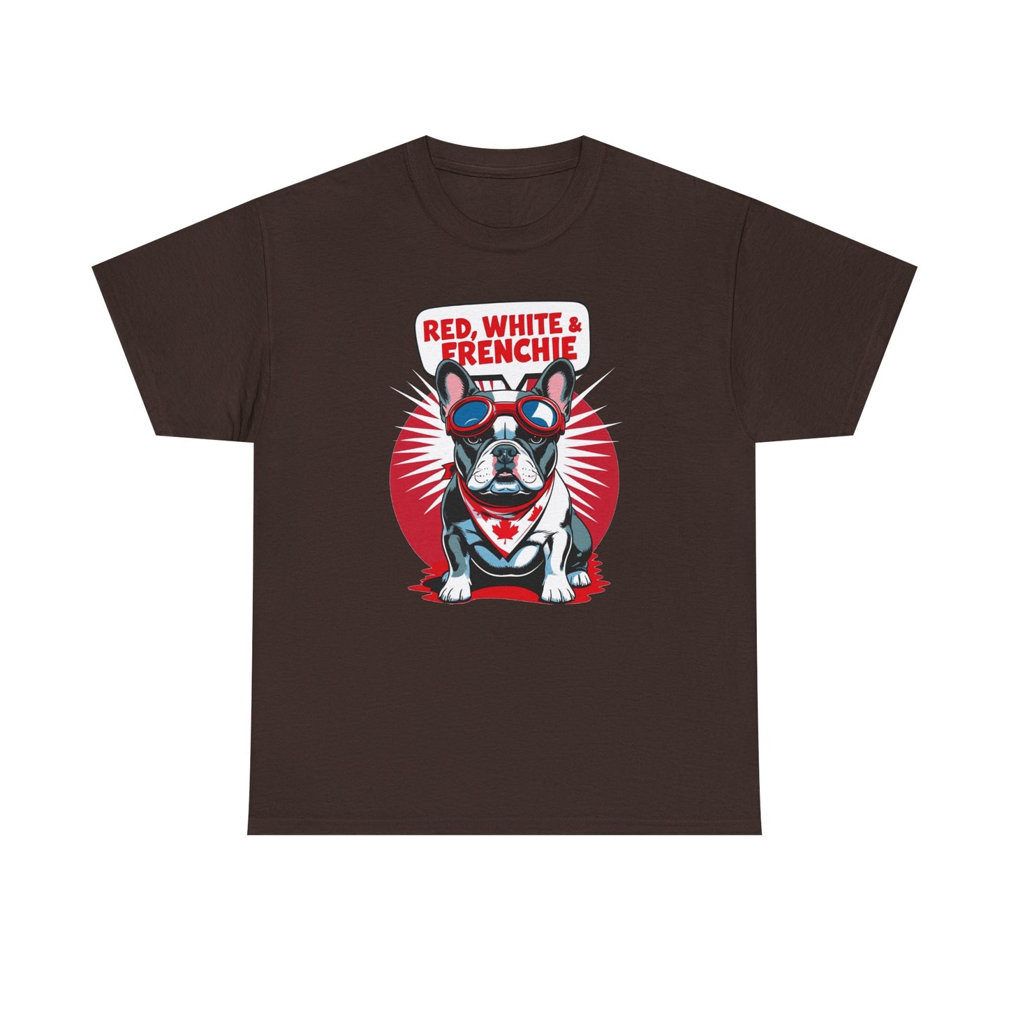 Red, White & Frenchie │ Canada Day French Bulldog Graphic Tee