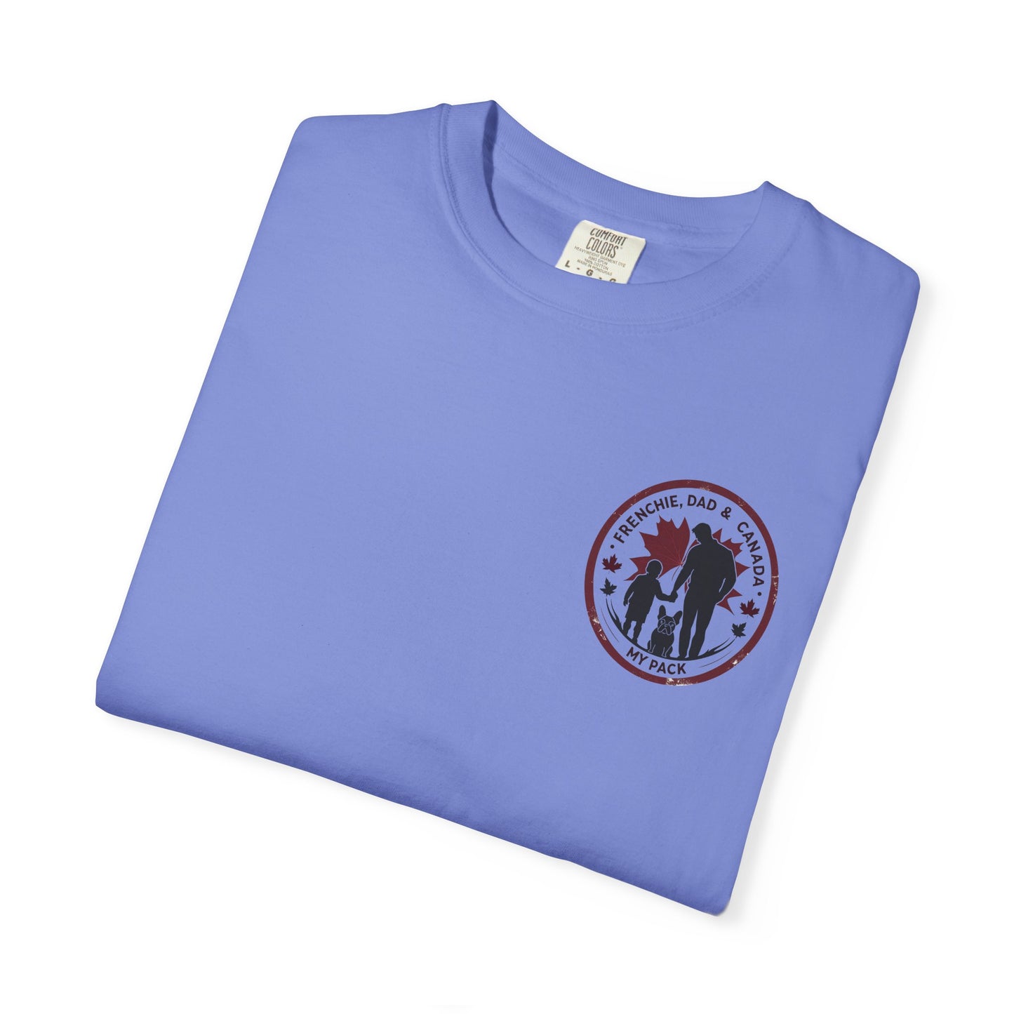 Frenchie, Dad & Canada – Unisex Left-Chest Logo Tee