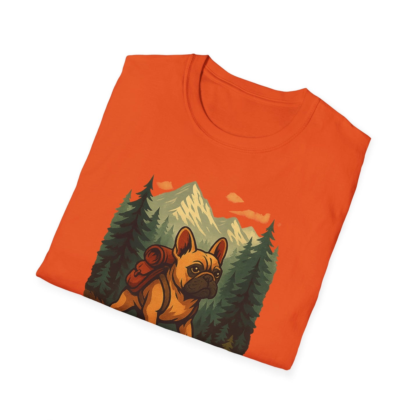 Frenchie Hikes Canada – Unisex Outdoor Adventure T-Shirt