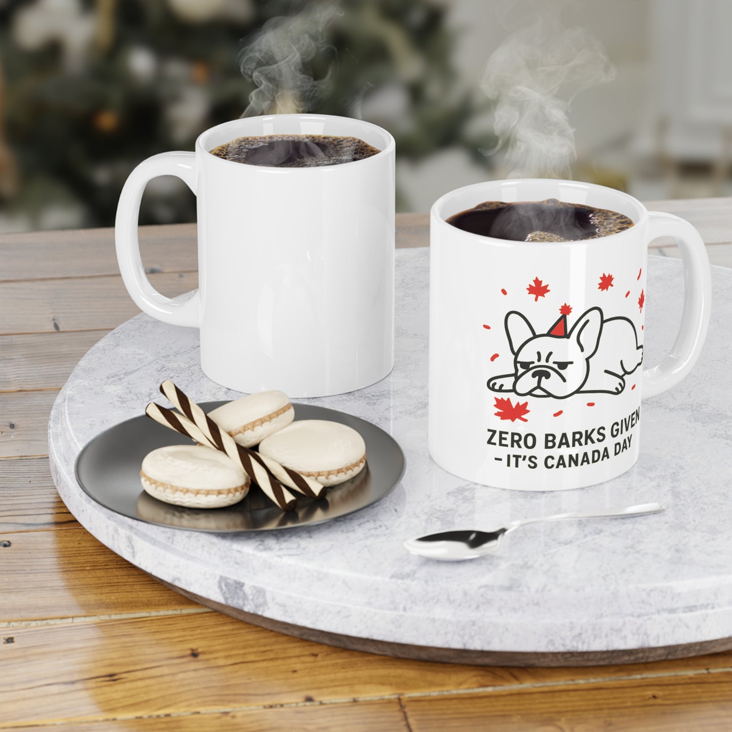 Zero Barks Given – It’s Canada Day Ceramic Mug (11 oz | 15 oz | 20 oz)