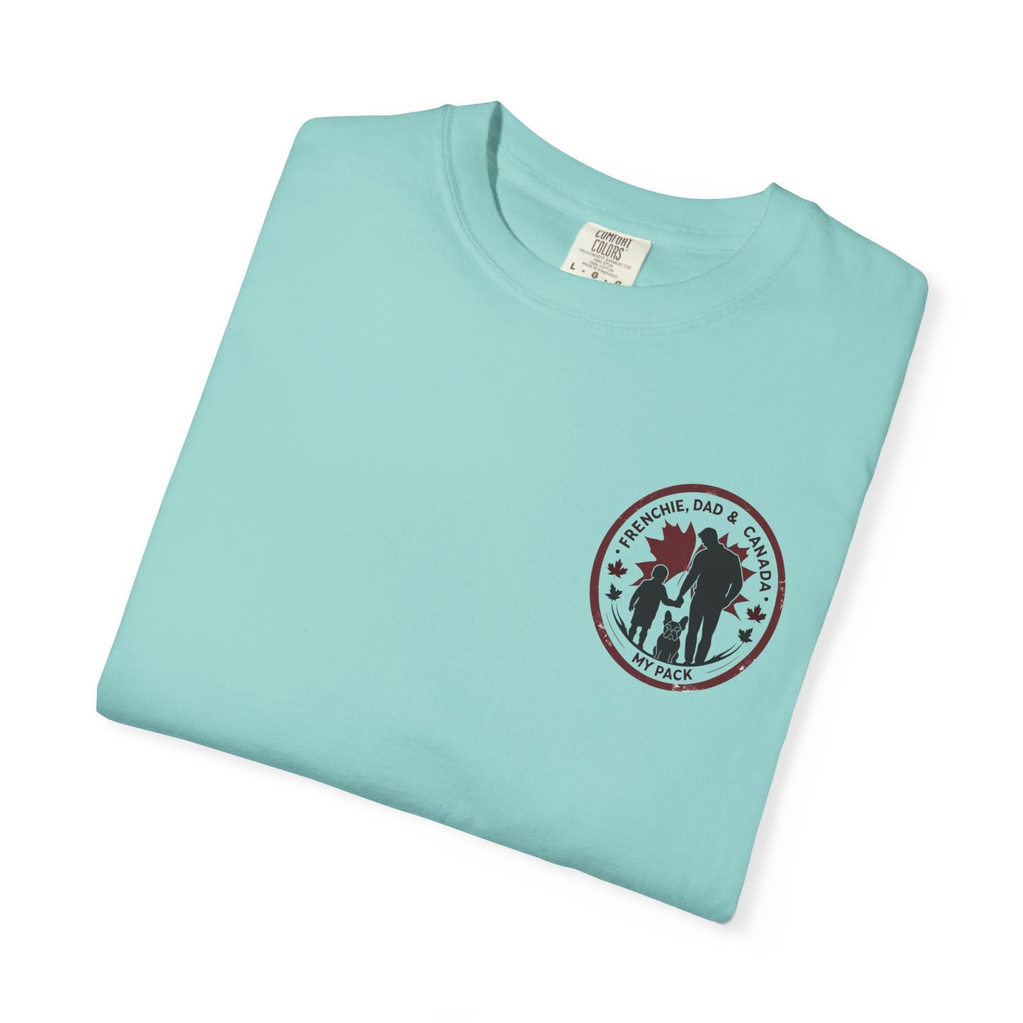 Frenchie, Dad & Canada – Unisex Left-Chest Logo Tee