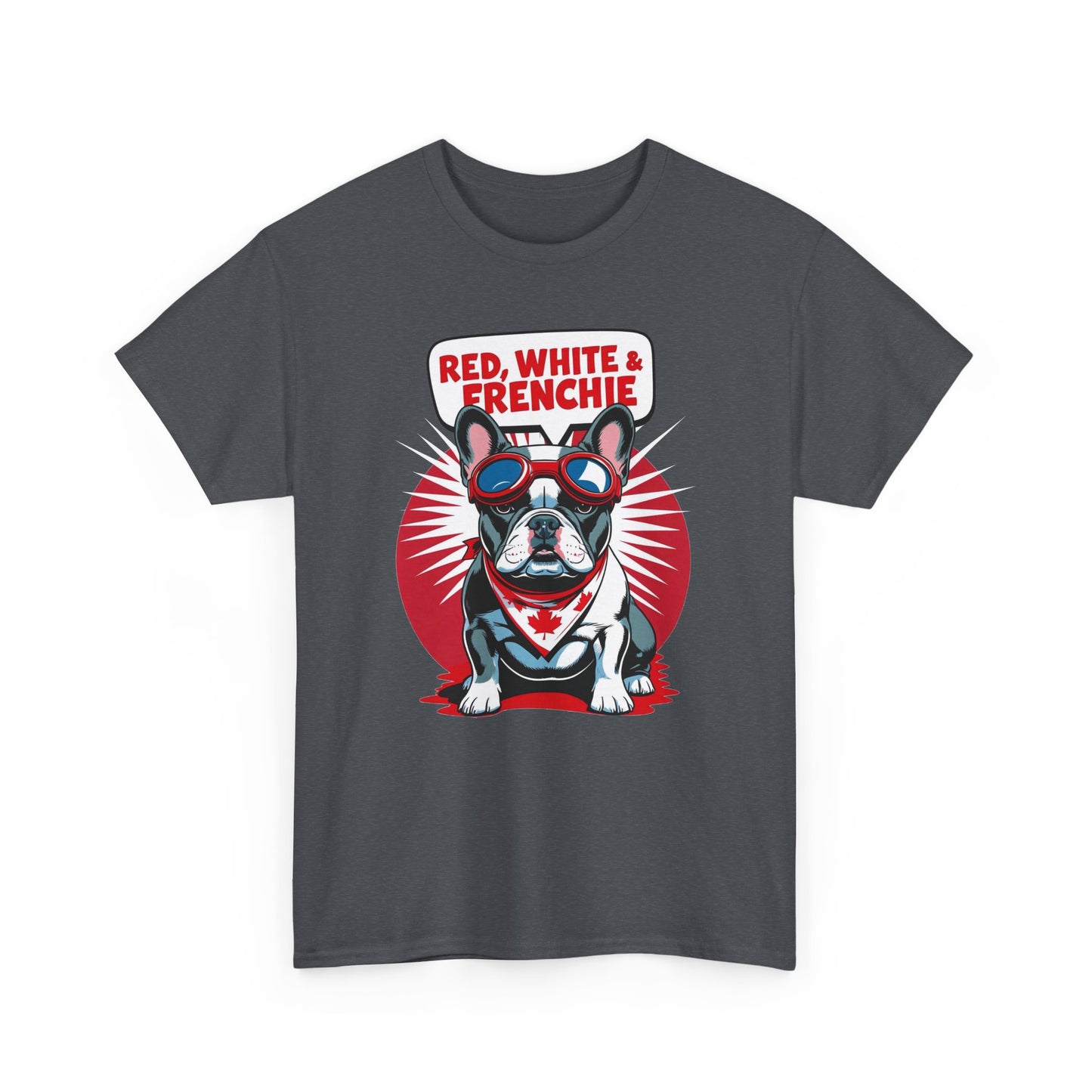 Red, White & Frenchie │ Canada Day French Bulldog Graphic Tee