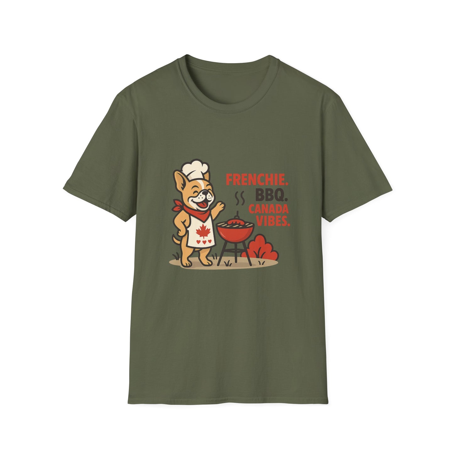 Frenchie. BBQ. Canada Vibes. – Unisex Canada Day Frenchie Tee