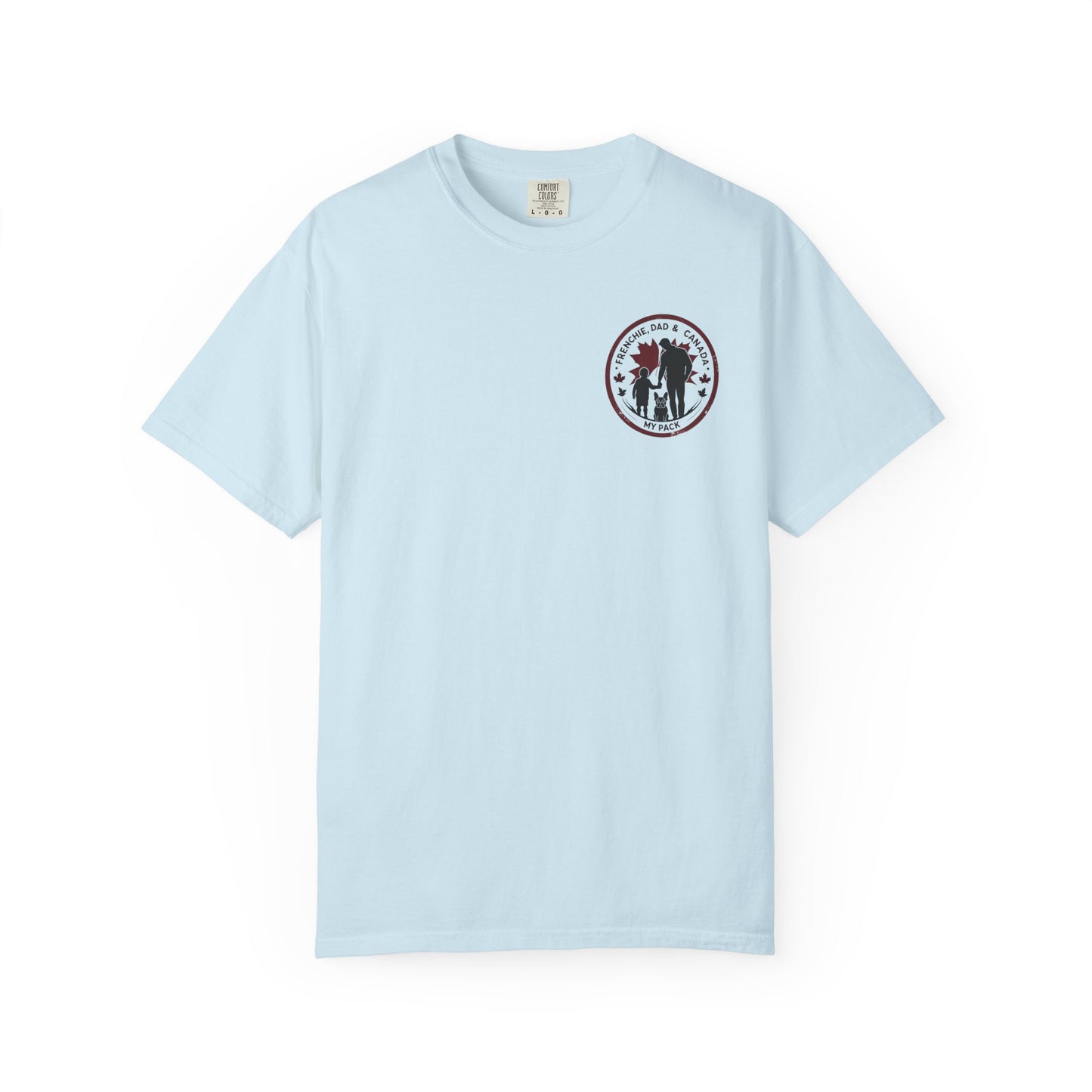 Frenchie, Dad & Canada – Unisex Left-Chest Logo Tee