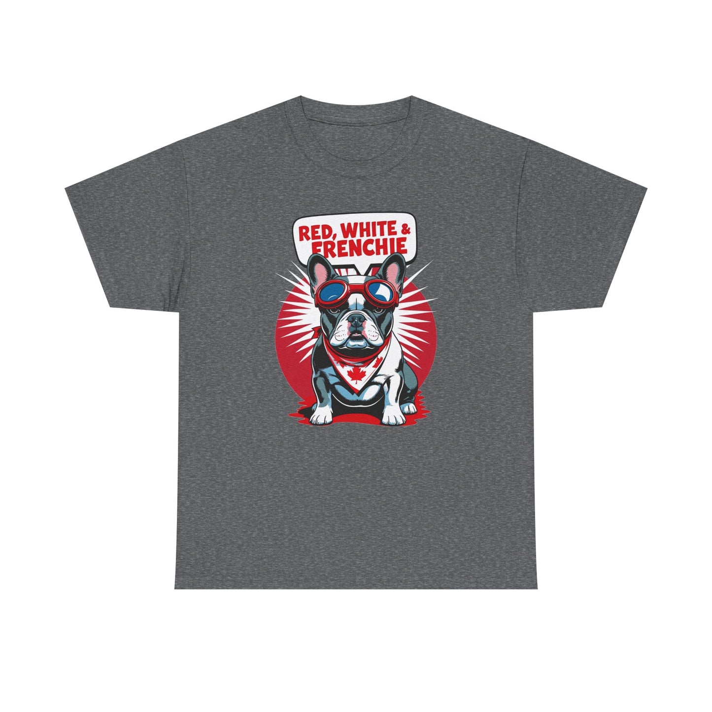 Red, White & Frenchie │ Canada Day French Bulldog Graphic Tee