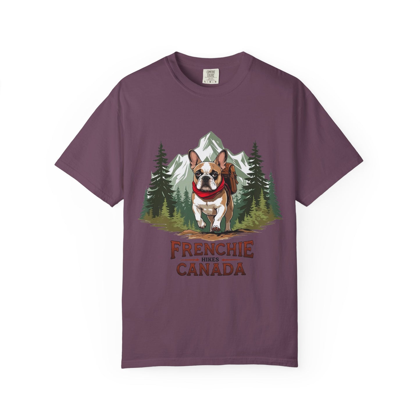Red, White & Frenchie – Unisex Garment-Dyed Canada Day T-Shirt