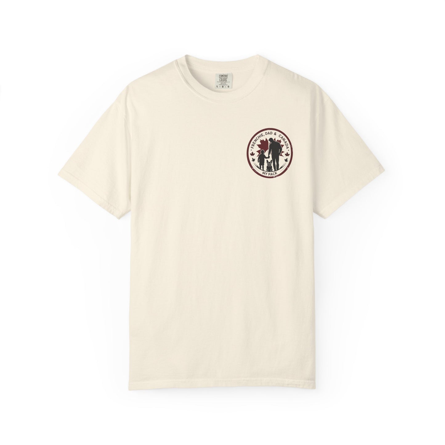 Frenchie, Dad & Canada – Unisex Left-Chest Logo Tee
