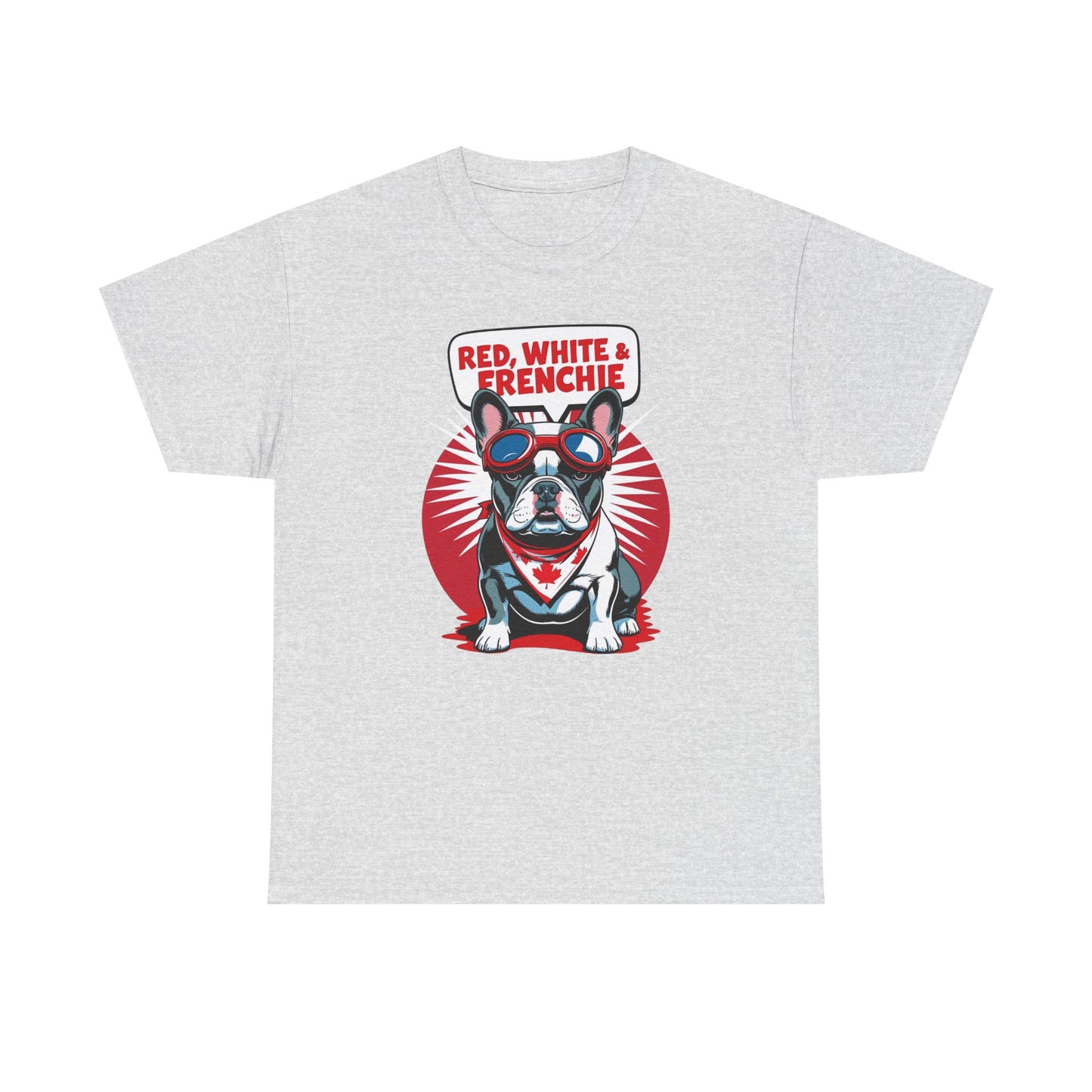 Red, White & Frenchie │ Canada Day French Bulldog Graphic Tee