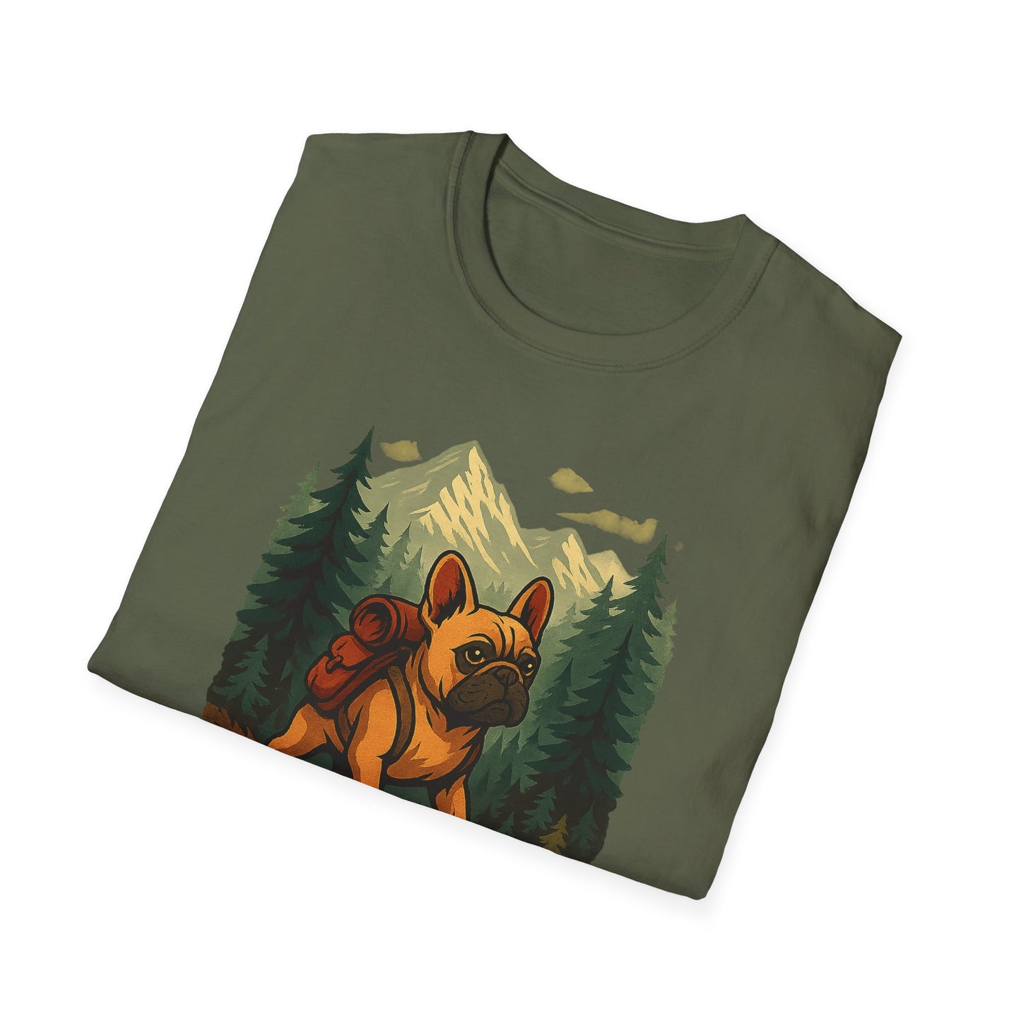 Frenchie Hikes Canada – Unisex Outdoor Adventure T-Shirt