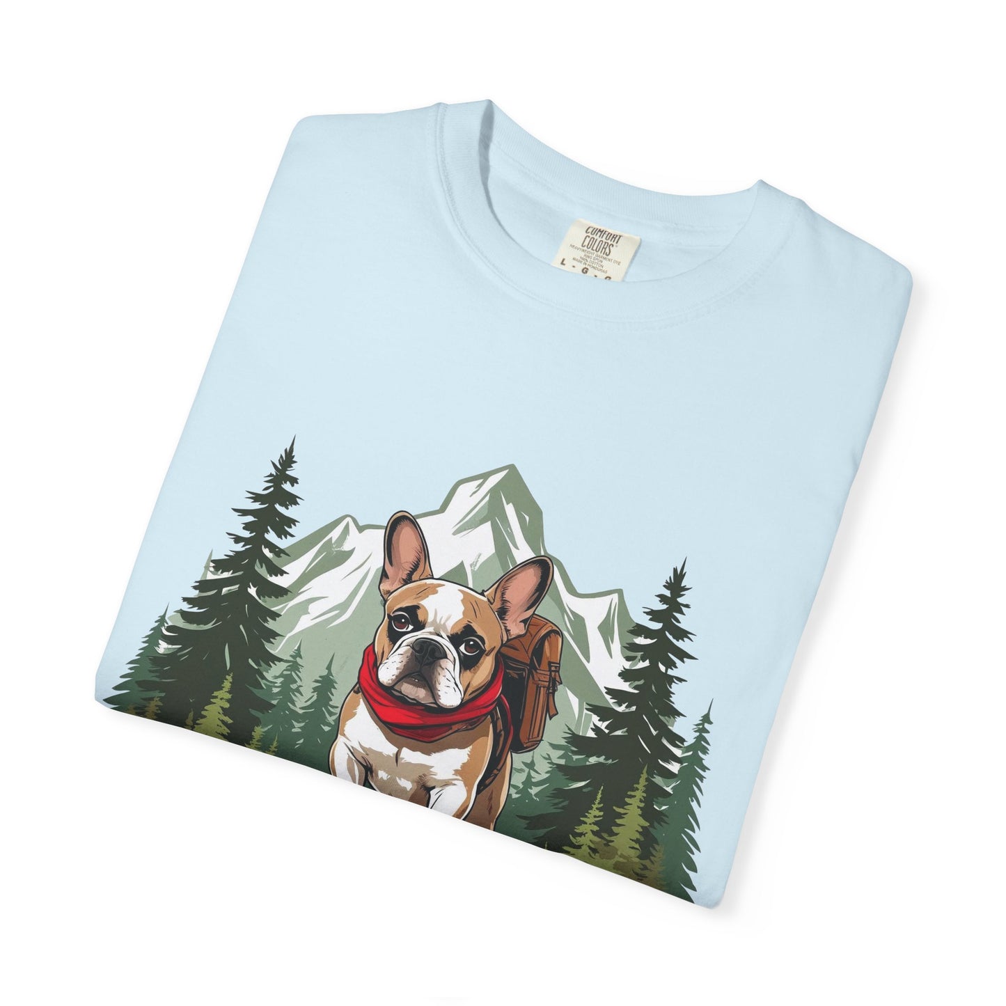 Red, White & Frenchie – Unisex Garment-Dyed Canada Day T-Shirt