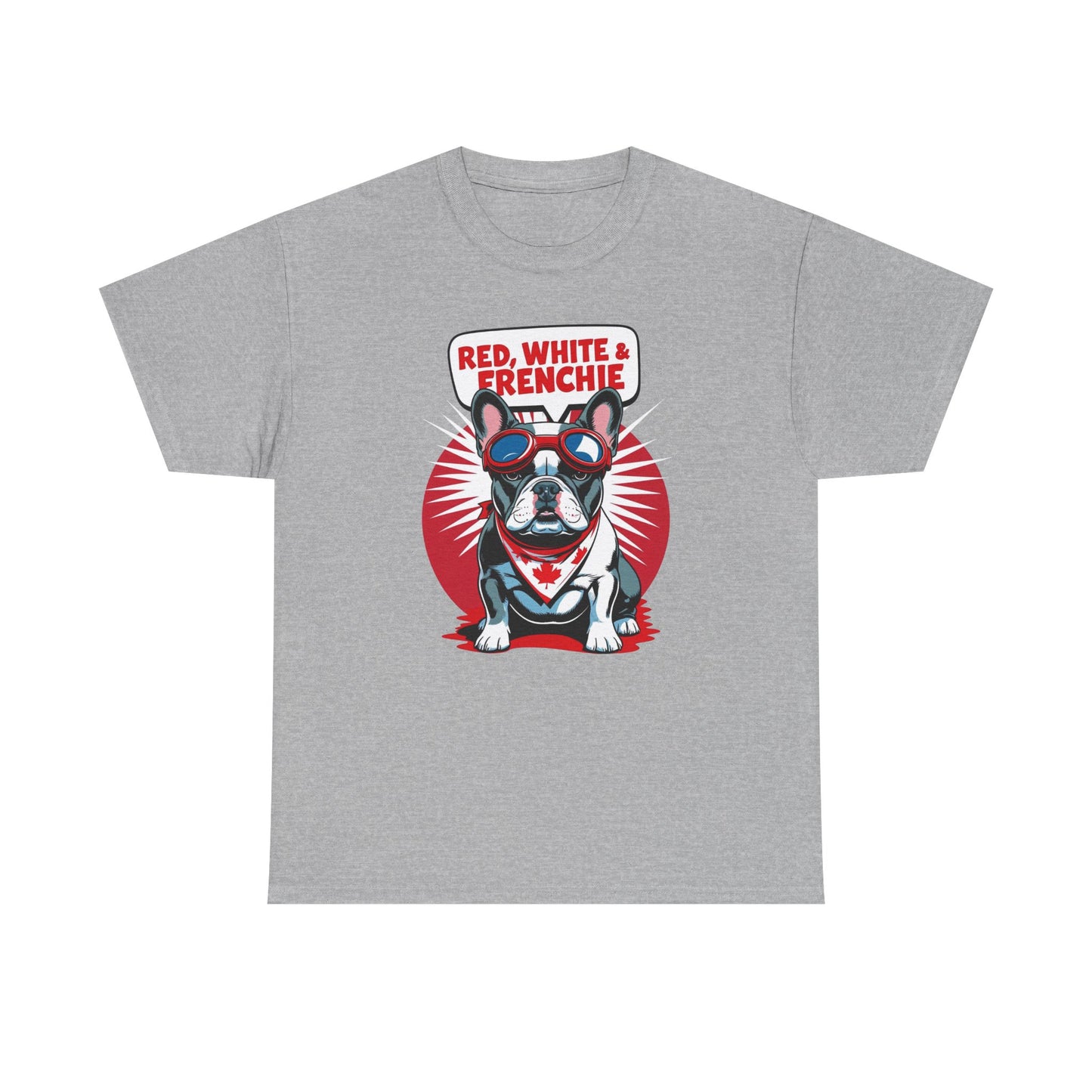 Red, White & Frenchie │ Canada Day French Bulldog Graphic Tee