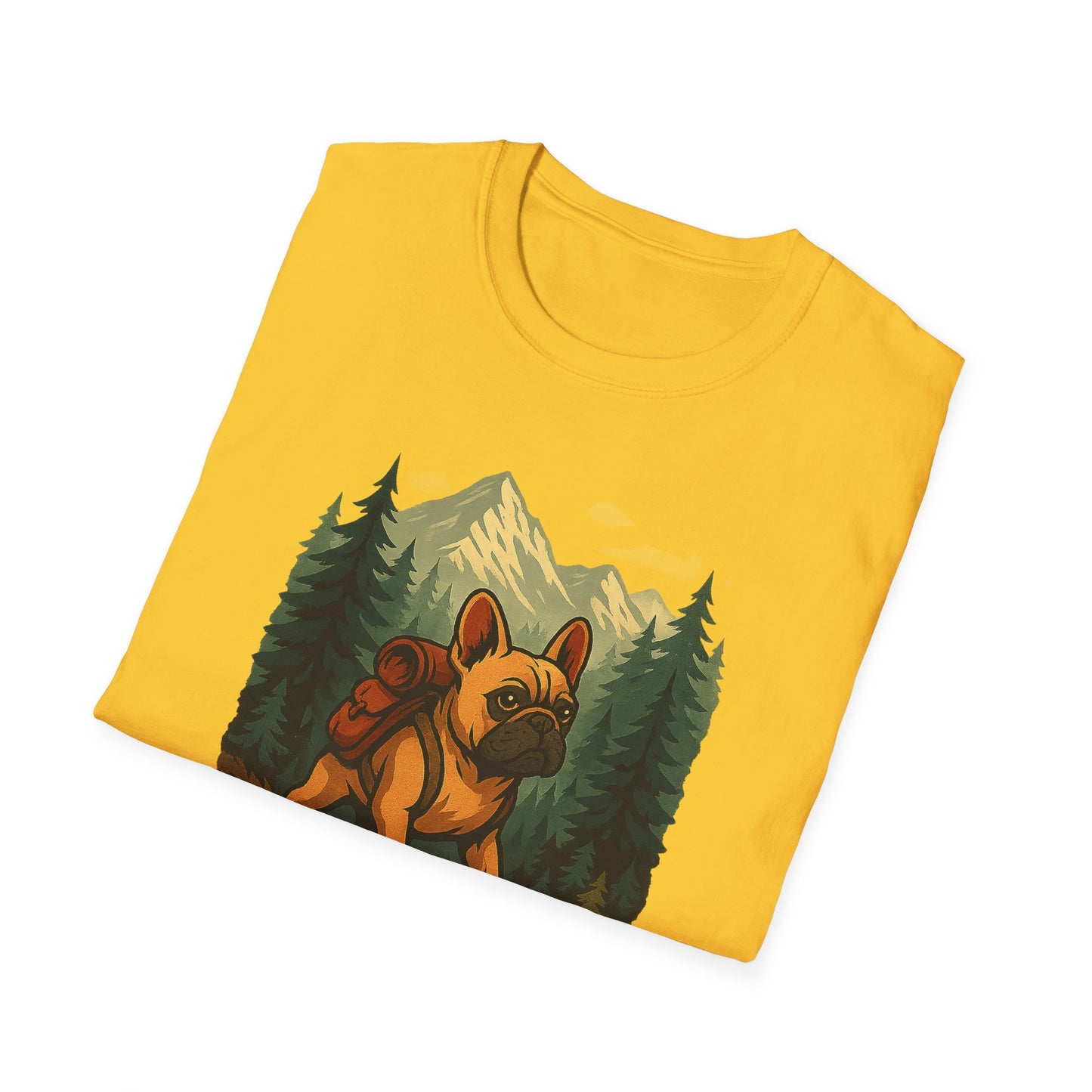 Frenchie Hikes Canada – Unisex Outdoor Adventure T-Shirt