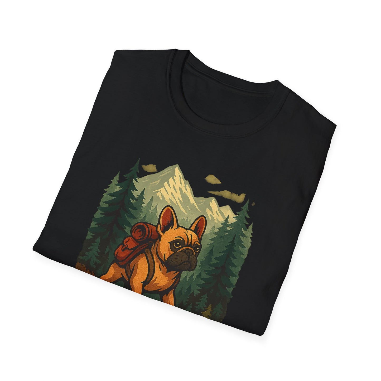 Frenchie Hikes Canada – Unisex Outdoor Adventure T-Shirt