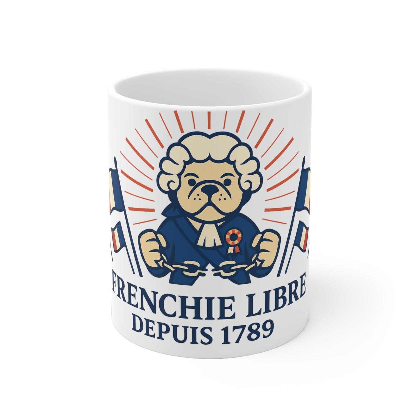Mug "Frenchie Libre Depuis 1789" – Hommage Révolutionnaire pour les Amoureux de la Liberté
