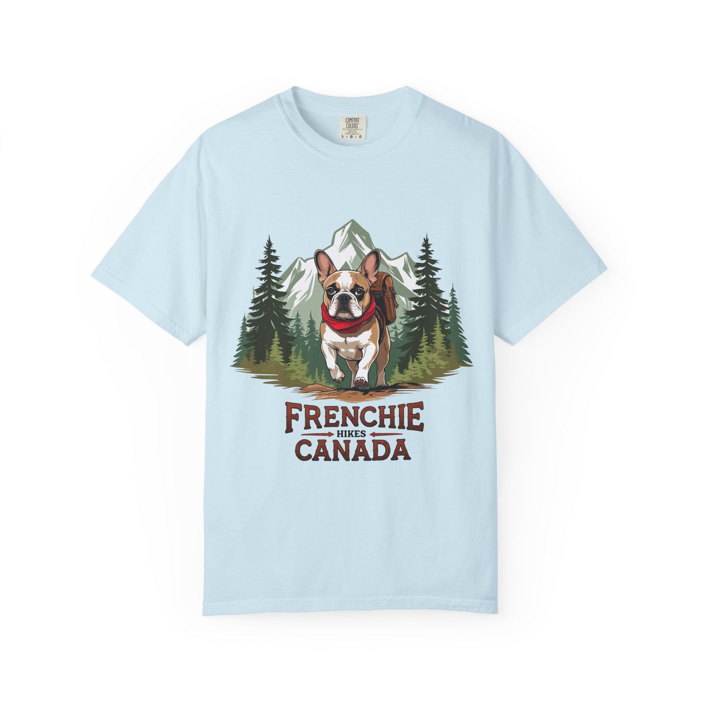 Red, White & Frenchie – Unisex Garment-Dyed Canada Day T-Shirt